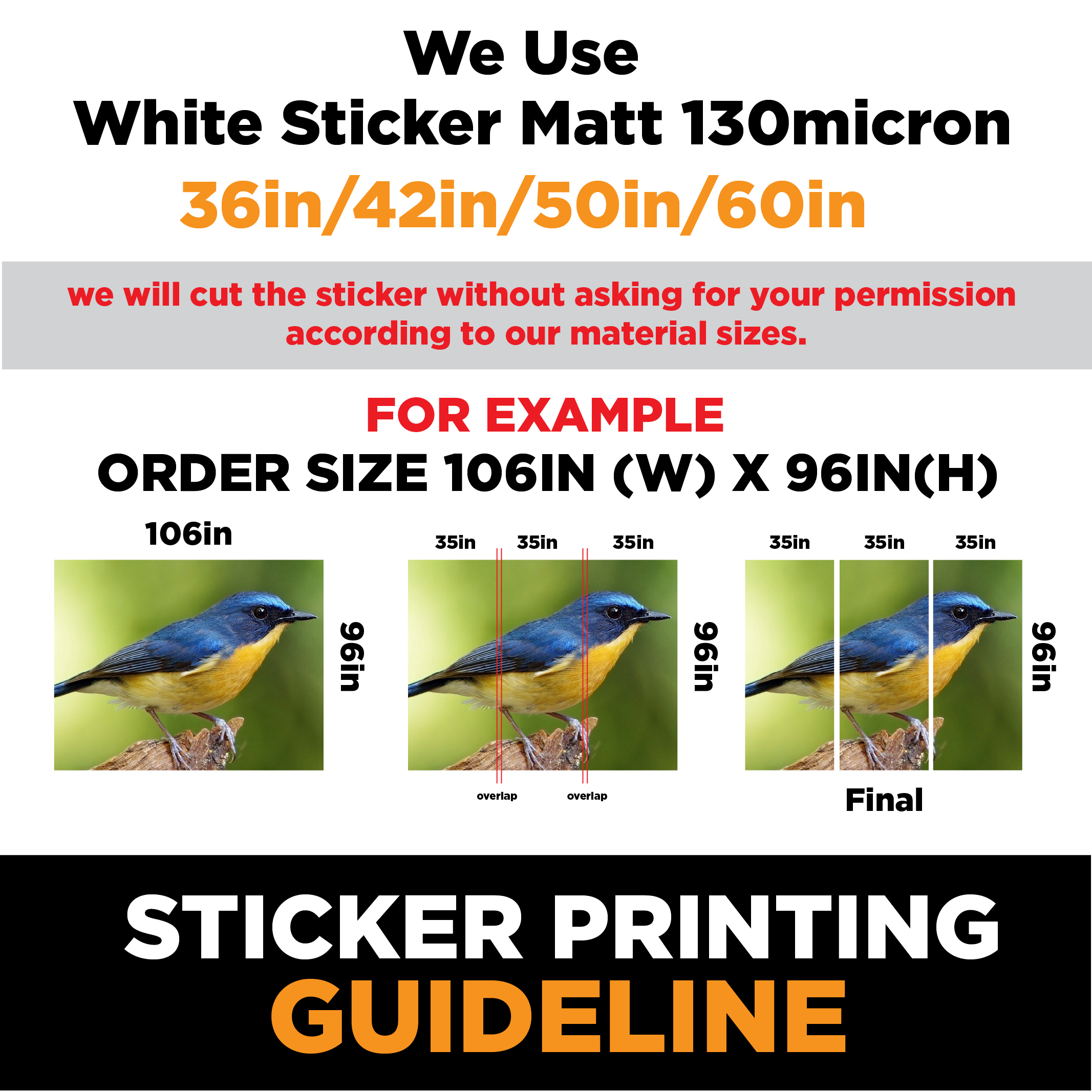 White Sticker Indoor - Image 2